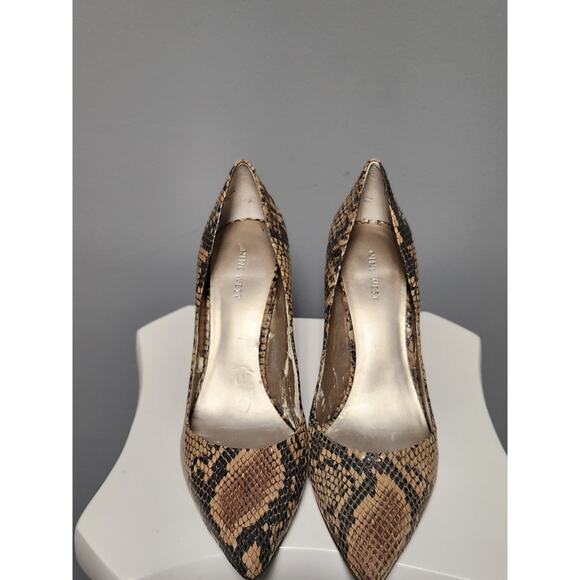 Nine West Wnbelll Snakeskin Pump 10 - Picture 1 of 8